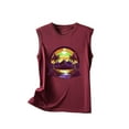 thumbnail image 4 of LSLJS Blouse Sans Manches Imprimée Mode Décontractée pour Femmes, Col Rond, Pull-Over Slim, Débardeurs pour Femmes, 4 of 5