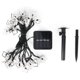 thumbnail image 1 of Luces navideñas para exteriores impermeables y de color blanco con energía solar de 20 LED, cadena de 4,8 m, diseño de hierro hueco., 1 of 8
