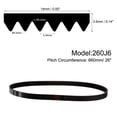 thumbnail image 2 of 2 Pack 260J6 PJ V-Ribbed Belt 6 Ribs 26" Length x 0.55" Width x 0.14" Height, EPDM Rubber Micro V Belt, 2 of 5