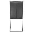 thumbnail image 4 of Zuo Chaise de Salle à Manger Moderne Delfin, Noire (Ensemble de 2), 4 of 6
