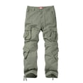 thumbnail image 3 of Pantalones Cargo Match Wild para Hombre en Algodón Verde Claro, 3 of 6
