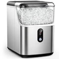 thumbnail image 3 of Snowyermine 35lb Nugget Ice Maker Portable Countertop, Pebble Crushed Soft Chewable Ice Maker Machine, Stainless Steel, 3 of 11