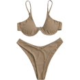 thumbnail image 1 of Maillot de Bain Deux Pièces pour Femmes, Bikini Triangle et String à Nouer sur le Côté, 1 of 1