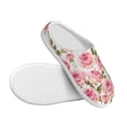 thumbnail image 3 of Lsque Rose Flowers Pattern Womens Comfort Cotton on Scuff With Memory Foam and Anti-skid Sole Slipper-42/43, 3 of 7