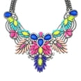 thumbnail image 3 of Bavoir Bulle en Résine Coloré Déclaration Collier Bohème Gros Collier Bijoux, 3 of 3