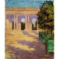 thumbnail image 3 of James Carroll Beckwith 20x23 Black Modern Framed Museum Art Print Titled - Arcade of the Grand Trianon, Versailles (1913), 3 of 5