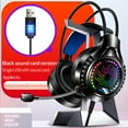 thumbnail image 2 of Wired Gaming Headphone Portable Rotatable Microphone 20-20KHz PC Notebook Computer Net Bar Music Listening Game Playing Headset with Sound Card Black, 2 of 9