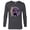 Charcoal Heather, variant on Marvel Hawkeye Kate Bishop On Target - Long Sleeve T-Shirt for Men - Customized-White