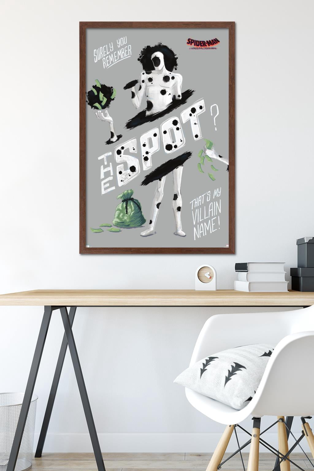 Marvel Spider-Man: Across the Spider-Verse - The Spot Wall Poster, 22.375" x 34" Framed