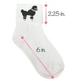 thumbnail image 3 of Hip Hop 50's Shop Girls Bobby Socks W/Poodle Applique for Children (Black), 3 of 4