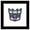Black Framed Version, variant on Gallery Pops Hasbro Transformers - Decepticon Faction Icon Wall Art, Unframed Version, 12" x 12"