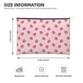 thumbnail image 3 of Susaid Strawberries Print Makeup Mini Bags for Women Multi Color Cosmetics Bag Travel Toiletry Bag Pencil Pouch Blank Makeup Bags with Zipper, 3 of 7