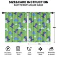 thumbnail image 2 of Blackout Kids Curtains,Green Cartoon Dinosaurs Grass Pattern Childrens Insulated Curtains Set Of 2,Bedroom Essentials,Toddler Room Decor 42"x54", 2 of 5