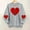 Gray, variant on Blouses Blouse Tops for Women Valentine Pullover love heart Pullover Blouses Athletic Shirts Women