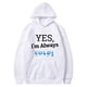 thumbnail image 1 of Sudadera Gibobby Mujer Moda con capucha y estampado de letras Manga larga S, 1 of 4