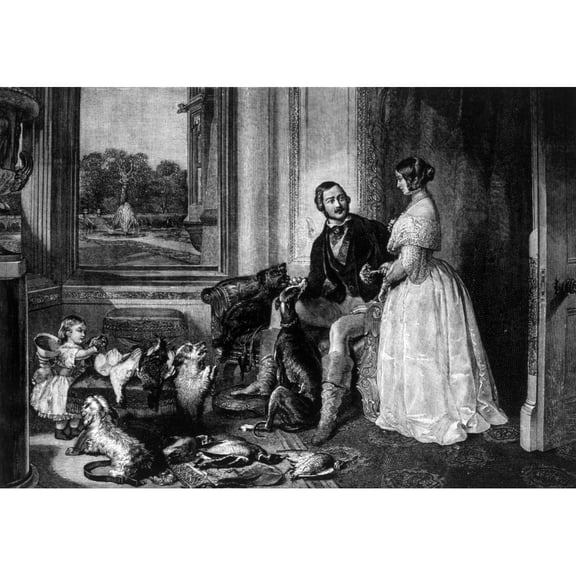 Queen Victoria (Right) And Prince Albert (Left) History (24 x 18)