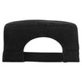thumbnail image 3 of OTTO CAP Military Hat. Garment Washed Superior Cotton Twill Binding Trim Visor. 100% Cotton - Unstructured Soft Crown, Black, 3 of 3