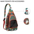 thumbnail image 2 of Waterproof Hiking Backpack Sling Bag for Women – Lightweight Crossbody Bag with Adjustable Strap, Multipurpose Chest Bag for Travel & Outdoor Adventures – Mandala Zen Geometric Design, 2 of 4
