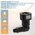 thumbnail image 5 of Unique Bargains Car 3/8 Fuel Line Quick Connector Nylon Hose Pipe Quick Release 90 Degree, 5 of 7