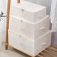 thumbnail image 4 of Organizador de ropa, armario, ropa y armario, caja de tela lavable, plegable, con cremallera, a prueba de polvo, para guardar edredones, 4 of 9