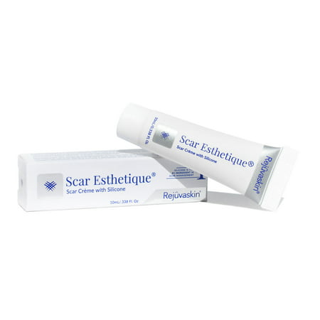 Rejuvaskin Scar Esthetique Scar Cream with Silicone - 23 Effective Ingredients - Improves New and Old Scars - (Best Old Scar Remover)