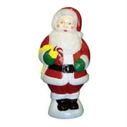 Christmas Santa W/ Candy Cane Plastic Made In Usa Lighted Outdoor C5280