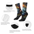 thumbnail image 3 of KLL Butterfly Flower Skull A Print Cool Socks Men's Women's Crew Socks Funny Crazy Novelty Stockings, 3 of 6