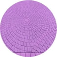 thumbnail image 1 of Ahgly Company Indoor Round Patterned Violet Purple Area Rugs, 8' Round, 1 of 6
