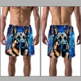 thumbnail image 3 of luoweisi Men's Beach Shorts Quick Dry Swim Trunks with Mesh Lining Sheepdog XL, 3 of 5