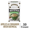 McCann's Apples & Cinnamon Irish Oatmeal, Instant Oatmeal, Kosher, 10 Count Box