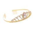 thumbnail image 5 of Tiara y corona para mujeres y niñas con peines princesa tiara corona boda diademas nupciales fiesta de graduación, 5 of 5