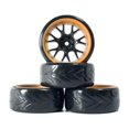 thumbnail image 2 of 4pcs RC Car Tires 12mm HSP 1/10 TT02 On-Road Racing Rally negro perfke rc ruedas y neumáticos, 2 of 6