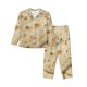 thumbnail image 1 of Balery Taco Tortillas Conjunto de Pijama con Estampado para Mujer, Conjunto de Dos Piezas con Manga Larga, Ropa de Dormir Suave con Bolsillos, Pijamas Cómodos-Medium, 1 of 7