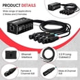 thumbnail image 2 of RJ45 to 4 Channel XLR Audio 3 Pin DMX Splitter for Snake Cable Network Extension for Stage or Studio, 2 of 5
