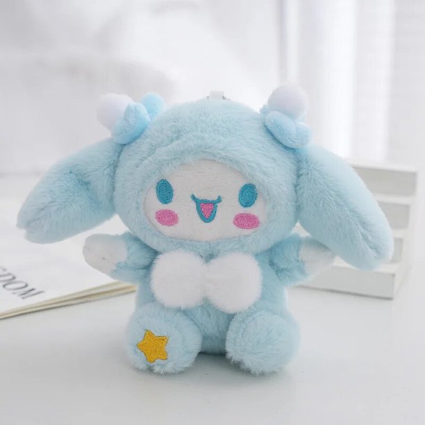 Colgante de felpa de dibujos animados de Sanrio Kawaii, lindo perro de canela, Melody Kuromi, Anime, llavero, mochila, muñeca de decoración, regalo de vacaciones