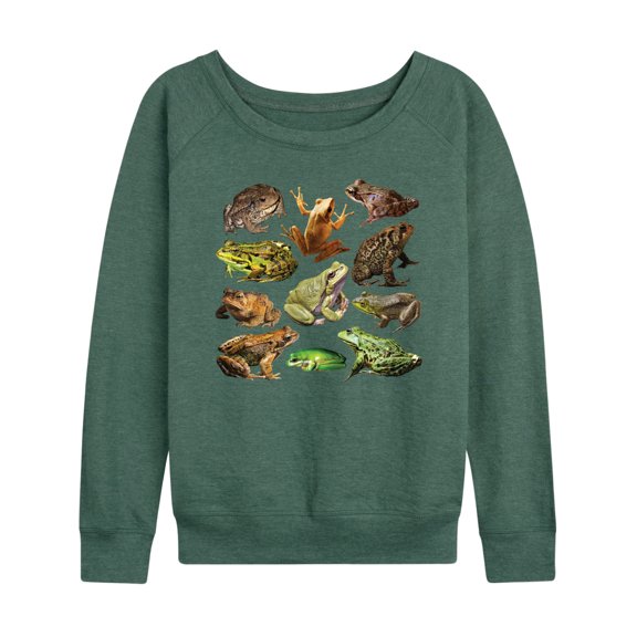 Instant Message - Plenty of Frogs & Toads - Women's Lightweight French Terry Long Sleeve Shirt