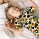 thumbnail image 5 of Balery Cute Cow Print Sunflower C Conjunto de Pijama Infantil de Manga Corta con Estampado – Ropa de Dormir de Algodón Suave-Small, 5 of 6