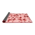 thumbnail image 2 of Ahgly Company Indoor Round Abstract Red Modern Area Rugs, 3' Round, 2 of 4