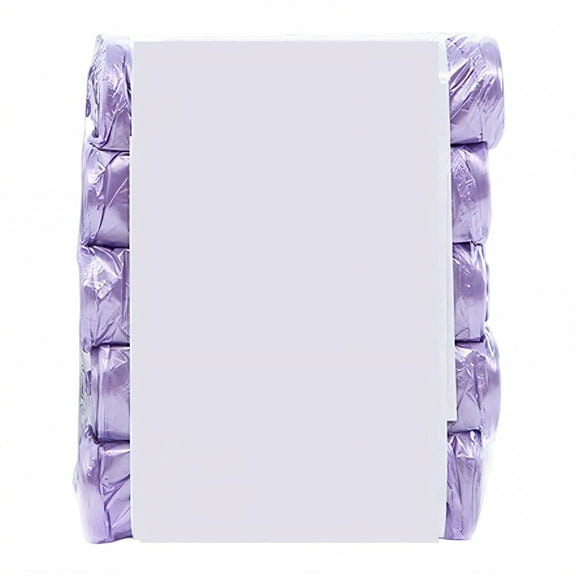 CCOCC 75Pcs Kitchen Trash Bags,Neutral Scent Waste Basket Trash Bags,Bathroom Garbage Bags,Purple