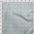 thumbnail image 4 of oneOone Rayon Dusty Teal Green Fabric Text Craft Projects Decor Fabric Printed By The Yard 56 Inch Wide, 4 of 5