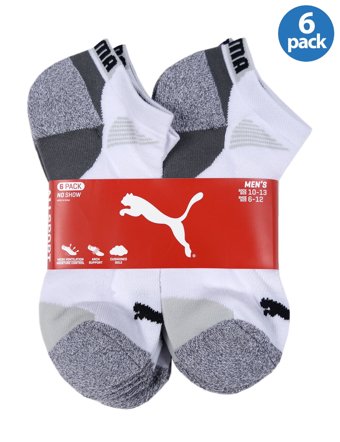 grey and white puma