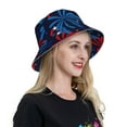 thumbnail image 6 of Sikiie Red White Blue Fireworks Reflective Double-Sided Bucket Hat, Sun Hat, for Gardening, Beaching, Camping, Hiking, Fishing, 6 of 6