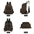 thumbnail image 2 of JIALIOU Mini Backpack Purse for Women Quilted Casual Daypack Small Travel Shoulder Bag, Orange Halloween Pumpkin Face, 2 of 7