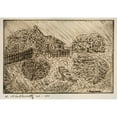 thumbnail image 2 of Abraham Walkowitz 14x11 Black Ornate Wood Framed Double Matted Museum Art Print Titled: Untitled (1903-1925), 2 of 5