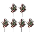 thumbnail image 1 of 6 Ramas De Frutos Rojos Artificiales De 16 Pulgadas Para Decoración Navideña, 1 of 9
