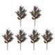 thumbnail image 1 of 6 Ramas De Frutos Rojos Artificiales De 16 Pulgadas Para Decoración Navideña, 1 of 9