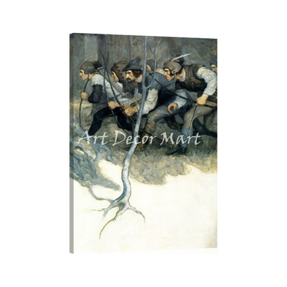 The Black Arrow- NC Wyeth - CANVAS OR WALL ART PRINT