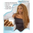 thumbnail image 2 of Cabello trenzado humano Flagship Deep Wave, 100 g, 40 cm, rubio miel, 2 of 7