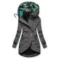 thumbnail image 2 of Women Solid Color Coat Warm Winter Overcoat Long Sleeve Cardigan Button Down Overcoat Windproof Outer Coat Fluffy Jacket, 2 of 3