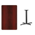 thumbnail image 4 of Flash Furniture 30'' x 48'' Rectangular Mahogany Laminate Table Top with 23.5'' x 29.5'' Table Height Base, 4 of 4